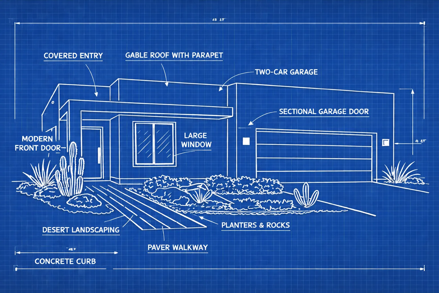 Blueprint interpretation of the same home