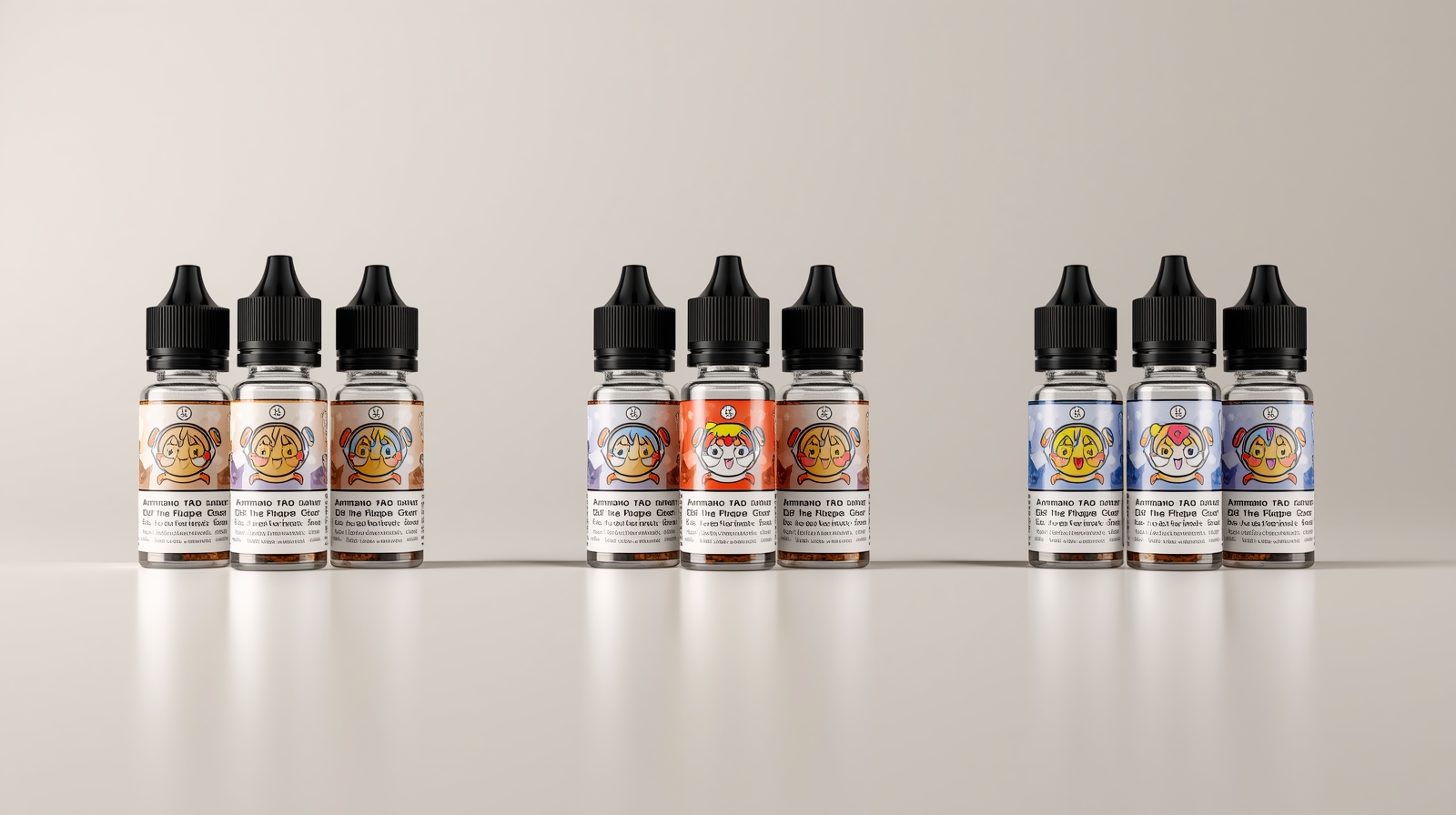 Lucid Origin Ultra HD wide banner showing three groups of vape 0