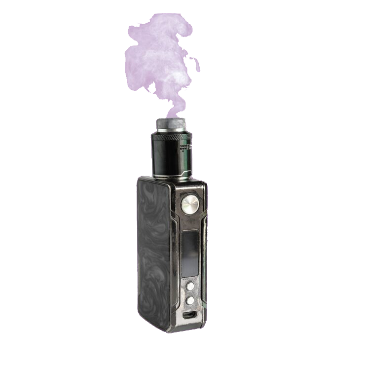 big electronic cigarettes with smoke isolated color background 52253 2950